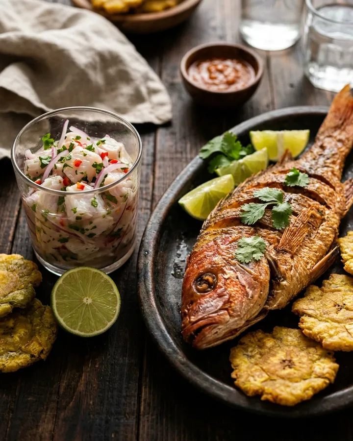 Mariscos y ceviche en Panamá